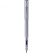 Ручка перьевая Parker VECTOR XL Metallic Silver Blue CT FP F 06 111