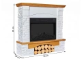 Електрокамін ArtiFlame Roxwell AF23S дуб (ефект полум’я, LED-підсвічування, обігрів) 5 – techzone.com.ua