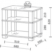 Підлогова стійка для Hi-Fi апаратури Spectral HE 683 2 – techzone.com.ua Підлогова стійка для Hi-Fi апаратури Spectral HE 683 2 – techzone.com.ua