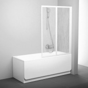 Шторка для ванны Ravak VS2 105 Белый RAIN 796M010041
