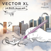 Ручка перьевая Parker VECTOR XL Metallic Lilac CT FP M 06 412 6 – techzone.com.ua Ручка перьевая Parker VECTOR XL Metallic Lilac CT FP M 06 412 6 – techzone.com.ua