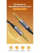 Кабель для наушников UGREEN AV183 3.5 mm to 3.5 mm Audio Cable, 1.5 m Black 20497 2 – techzone.com.ua Кабель для наушников UGREEN AV183 3.5 mm to 3.5 mm Audio Cable, 1.5 m Black 20497 2 – techzone.com.ua