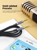 Кабель для наушников UGREEN AV183 3.5 mm to 3.5 mm Audio Cable, 1.5 m Black 20497 3 – techzone.com.ua Кабель для наушников UGREEN AV183 3.5 mm to 3.5 mm Audio Cable, 1.5 m Black 20497 3 – techzone.com.ua
