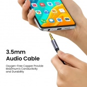 Кабель для наушников UGREEN AV183 3.5 mm to 3.5 mm Audio Cable, 1.5 m Black 20497 5 – techzone.com.ua Кабель для наушников UGREEN AV183 3.5 mm to 3.5 mm Audio Cable, 1.5 m Black 20497 5 – techzone.com.ua