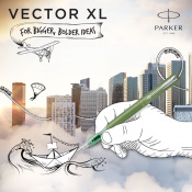 Ручка перьевая Parker VECTOR XL Metallic Green CT FP M 06 312 6 – techzone.com.ua Ручка перьевая Parker VECTOR XL Metallic Green CT FP M 06 312 6 – techzone.com.ua