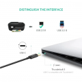 Кабель UGREEN US241 USB Type-C - USB Type-B, 1 m Black 80811 7 – techzone.com.ua