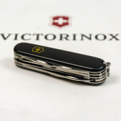 Складной нож Victorinox HUNTSMAN MAT черный матовый лак с желт.лого 1.3713.3.M0008p 2 – techzone.com.ua Складной нож Victorinox HUNTSMAN MAT черный матовый лак с желт.лого 1.3713.3.M0008p 2 – techzone.com.ua