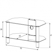 Тумба для ТВ Sonorous NEO 270 C-SLV 2 – techzone.com.ua Тумба для ТВ Sonorous NEO 270 C-SLV 2 – techzone.com.ua