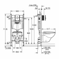 GROHE SOLIDO Perfect набор 4в1 инстал. 3884000G+38505SH0, с подвесным унитазом в компл.с сидением Soft-Close 39116000 2 – techzone.com.ua