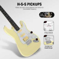 Donner Music DST-100 Sunburst Electric Guitar Kit Yellow EC1169 4 – techzone.com.ua