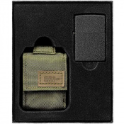 Запальничка з чохлом Zippo 236 Blk Crackle Ltr Tactical Pouch OD Green GS 49400 4 – techzone.com.ua