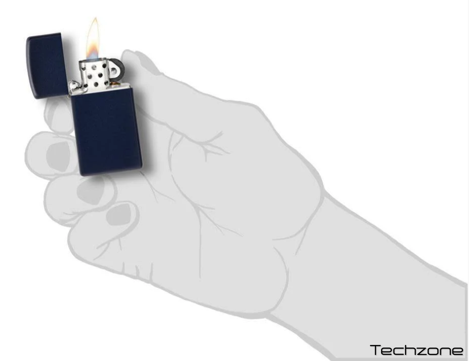 Запальничка Zippo 1639 Slim Navy Blue Matte 4 – techzone.com.ua Запальничка Zippo 1639 Slim Navy Blue Matte 4 – techzone.com.ua