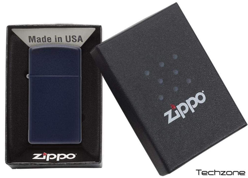Запальничка Zippo 1639 Slim Navy Blue Matte 5 – techzone.com.ua Запальничка Zippo 1639 Slim Navy Blue Matte 5 – techzone.com.ua