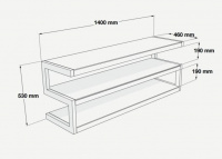 Подставка для AV аппаратуры Norstone Esse AV 1400 Black-Black (NORESS140BKBK) 2 – techzone.com.ua