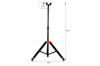 FENDER DELUXE HANGING GUITAR STAND BLACK/RED Стойка гитарная 2 – techzone.com.ua