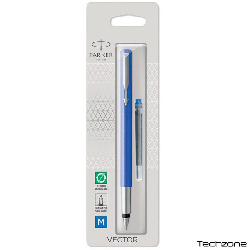 Ручка перьевая Parker VECTOR Blue FP M блистер 05 716 1 – techzone.com.ua