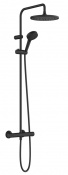 HANSGROHE VERNIS BLEND душевая система Showerpipe 240 с термостатом, 1jet, цвет черный матовый 26426670