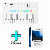 MIDI клавиатура Arturia MiniLab 3 Alpine White + Arturia Analog Lab V