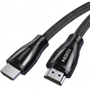 Кабель Ugreen HD140 HDMI to HDMI, 2 m, v2.1 UltraHD 8K-3D Braided Nylon Black 80403