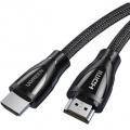 Кабель Ugreen HD140 HDMI to HDMI, 2 m, v2.1 UltraHD 8K-3D Braided Nylon Black 80403 – techzone.com.ua