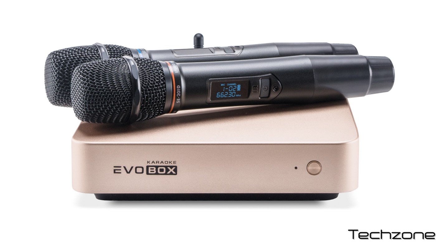 Караоке система Studio Evolution EVOBOX Plus +мікрофони Gold - купити в ...