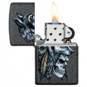 Запальничка Zippo 211 Wolf Skull Feather Design 29863 4 – techzone.com.ua Запальничка Zippo 211 Wolf Skull Feather Design 29863 4 – techzone.com.ua