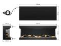 Електрокамін ArtiFlame AF60TS (з 3D-ефектом полум’я, обігрівом і Wi-Fi) 8 – techzone.com.ua