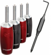 AUDIOQUEST spc 1007 Series Banana Silver set of 6