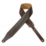 LEVYS DM17-DBR TOP GRAIN SERIES GUITAR STRAP (Dark Brown)