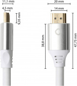 Кабель OEHLBACH 92488 Ultra High-Speed HDMI Cable 0.75m White 4 – techzone.com.ua Кабель OEHLBACH 92488 Ultra High-Speed HDMI Cable 0.75m White 4 – techzone.com.ua