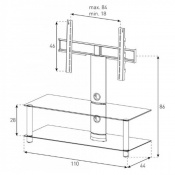Стійка для ТВ Sonorous NEO 110-C-SLV 2 – techzone.com.ua Стійка для ТВ Sonorous NEO 110-C-SLV 2 – techzone.com.ua