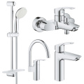 GROHE EUROSMART NEW набор смесителей для ванны+кухня (23324003+33300003+27926001+33202003) UA123248МK 1 – techzone.com.ua