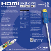 Кабель Chord Clearway HDMI AOC 8k 48Gbps 8m 5 – techzone.com.ua Кабель Chord Clearway HDMI AOC 8k 48Gbps 8m 5 – techzone.com.ua