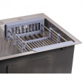 Мийка для кухні інтегрована Lidz Handmade H5050 (LDH5050BRU35375) Brushed Steel 3,0/1,0 мм 4 – techzone.com.ua