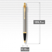 Ручка кулькова Parker IM Brushed Metal GT BP Тризуб 22232_TR 3 – techzone.com.ua Ручка кулькова Parker IM Brushed Metal GT BP Тризуб 22232_TR 3 – techzone.com.ua