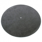 Мат из черной кожи для опорного диска винилового проигрывателя Tonar Black Leather Mat art.5978