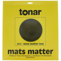 Мат з чорної шкіри для опорного диска вінілового програвача Tonar Black Leather Mat art.5978 2 – techzone.com.ua