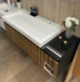 Тумба з умивальником Fancy Marble MILOS 480 шпон (MILOS 1250 Ш Ag100) 2 – techzone.com.ua