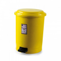 Корзина для мусора с педалью жёлтый пластик Afacan Plastik 30л PK-30 105 – techzone.com.ua