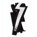 D'ADDARIO 25LNBT00 LIGHTNING BOLT SUEDE GUITAR STRAP (SILVER) 1 – techzone.com.ua