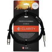 Микрофонный кабель Clarity JACK-XLR(F) PRO 2m