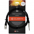 Микрофонный кабель Clarity JACK-XLR(F) PRO 2m – techzone.com.ua