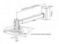 Крепление для проектора Sunne PRO05 Silver 2 – techzone.com.ua Крепление для проектора Sunne PRO05 Silver 2 – techzone.com.ua