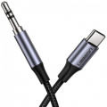 Кабель UGREEN AV143 3.5 mm Male to USB Type-C Audio Cable Braided with Aluminum Shell, 1 m Gray 30633 2 – techzone.com.ua