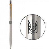 Ручка кулькова Parker JOTTER Stainless Steel GT BP Тризуб войовничий 16032_T057b 1 – techzone.com.ua