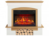 Електрокамін ArtiFlame Woodley AF23BS білий - дуб натуральний 1 – techzone.com.ua