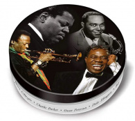Набор подстаканников Retro Musique Jazz Legends - 8 Pieces Coaster Set With Real Vinyl Coasters