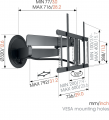 Крепление настенное VOGELS TVM 7655 DesignMount 6 – techzone.com.ua