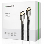 Кабель UGREEN HD131 HDMI to HDMI, 1,5 м (Серый) 2 – techzone.com.ua Кабель UGREEN HD131 HDMI to HDMI, 1,5 м (Серый) 2 – techzone.com.ua