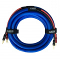 Комплект акустических кабелей Taga Harmony BLUE-12 OFC Speaker Cable with Banana Plugs 2шт по 3 м 1 – techzone.com.ua